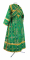 Иподьяконское облачение - шёлк Ш3 "Иверский" (зелёное-золото) (вид сзади), обиходные кресты