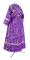 Иподьяконское облачение - шёлк Ш3 "Иверский" (фиолетовое-серебро) (вид сзади), обиходные кресты