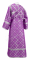 Иподьяконское облачение - шёлк Ш3 "Острожский" (фиолетовое-серебро) вид сзади, обиходная отделка