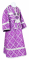 Иподьяконское облачение - шёлк Ш3 "Острожский" (фиолетовое-серебро) (вид сзади), обыденная отделка