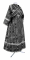 Иподьяконское облачение - шёлк Ш3 "Иверский" (чёрное-серебро) (вид сзади), обиходные кресты