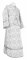 Иподьяконское облачение - шёлк Ш3 "Вологодский посад" (белое-серебро), обиходная отделка