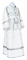 Иподьяконское облачение - шёлк Ш3 "Каппадокия" (белое-серебро), обыденная отделка