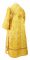 Иподьяконское облачение - шёлк Ш4 "Карпаты" (жёлтое-золото) (вид сзади), обиходная отделка