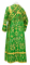 Иподьяконское облачение - шёлк Ш4 "Феврония" (зелёное-золото) вид сзади, обиходная отделка