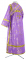 Иподьяконское облачение - шёлк Ш4 "Слуцк" (фиолетовое-золото) вид сзади, обиходные кресты