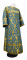 Стихарь дьяконский - парча П "Корона" (синий-золото), обиходные кресты