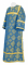 Стихарь дьяконский - парча П "Воскресение" (синий-золото), соборная отделка