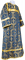 Стихарь дьяконский - парча П "Убрус" (синий-золото), обиходные кресты