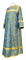 Стихарь дьяконский - парча П "Вологодский посад" (синий-золото), обыденная отделка