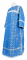Стихарь дьяконский - парча П "Лавра" (синий-серебро), соборная отделка
