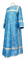 Стихарь дьяконский - парча П "Вологодский посад" (синий-серебро), обыденная отделка