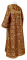 Стихарь дьяконский - парча П "Растительный крест" (бордо-золото) вид сзади, обиходная отделка
