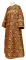 Стихарь дьяконский - парча П "Растительный крест" (бордо-золото), обиходная отделка