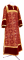 Стихарь дьяконский - парча П "Кустодия" (бордо-золото), с бархатными вставками, обиходная отделка