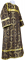 Стихарь дьяконский - парча П "Убрус" (чёрный-золото), обиходные кресты