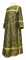Стихарь дьяконский - парча П "Вологодский посад" (чёрный-золото), обыденная отделка