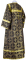 Стихарь дьяконский - парча П "Убрус" (чёрный-золото) вид сзади, обиходные кресты