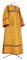 Стихарь дьяконский - парча П "Канон" (жёлтый-бордо-золото), обиходная отделка