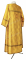 Стихарь дьяконский - парча П "Каменный цветок" (жёлтый-золото) вид сзади, обыденная отделка