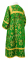 Стихарь дьяконский - парча П "Феврония" (зелёный-золото) (вид сзади), Обыденные кресты