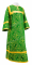 Стихарь дьяконский - парча П "Алания" (зелёный-золото), Обыденные кресты