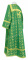 Стихарь дьяконский - парча П "Лавра" (зелёный-золото) вид сзади, соборная отделка