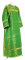 Стихарь дьяконский - парча П "Растительный крест" (зелёный-золото), обиходная отделка