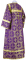 Стихарь дьяконский - парча П "Убрус" (фиолетовый-золото) вид сзади, обиходные кресты