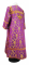 Стихарь дьяконский - парча П "Корона" (фиолетовый-золото) (вид сзади), обиходные кресты