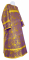 Стихарь дьяконский - парча П "Феофания" (фиолетовый-золото), обыденная отделка