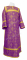 Стихарь дьяконский - парча П "Кустодия" (фиолетовый-золото), обыденная отделка