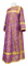Стихарь дьяконский - парча П "Вологодский посад" (фиолетовый-золото), обыденная отделка