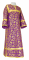 Стихарь дьяконский - парча П "Каппадокия" (фиолетовый-золото), обыденная отделка