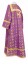 Стихарь дьяконский - парча П "Лавра" (фиолетовый-золото) вид сзади, соборная отделка