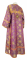 Стихарь дьяконский - парча П "Салим" (фиолетовый-золото) вид сзади, обиходная отделка