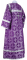Стихарь дьяконский - парча П "Убрус" (фиолетовый-серебро) вид сзади, обиходные кресты