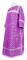 Стихарь дьяконский - парча П "Лавра" (фиолетовый-серебро), соборная отделка