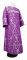 Стихарь дьяконский - парча П "Корона" (фиолетовый-серебро), обиходные кресты