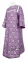 Стихарь дьяконский - парча П "Растительный крест" (фиолетовый-серебро), обиходная отделка