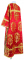 Стихарь дьяконский - парча П "Воскресение" (красный-золото) вид сзади, обиходные кресты
