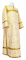 Стихарь дьяконский - парча П "Кустодия" (белый-золото), обыденная отделка