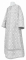 Стихарь дьяконский - парча П "Растительный крест" (белый-серебро), обиходная отделка