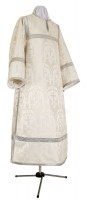 Стихарь клирика из парчи П (белый/серебро)