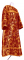 Стихарь дьяконский - парча ПГ1 "Глоксиния" (бордо-золото), обиходная отделка