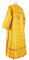 Стихарь дьяконский - парча П "Изборск" (жёлтый-золото) (вид сзади), обиходная отделка