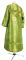 Стихарь дьяконский - парча ПГ1 "Милет" (зелёный-золото) (вид сзади), обиходная отделка