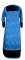 Стихарь дьяконский - парча ПГ2 "Репка" (синий-серебро) (вид сзади) с бархатными вставками, обиходная отделка