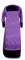 Стихарь дьяконский - парча ПГ2 "Репка" (фиолетовый-серебро) (вид сзади) с бархатными вставками, обиходная отделка