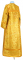 Стихарь дьяконский - парча ПГ3 "Клионик" (жёлтый-золото) (вид сзади), обиходная отделка
